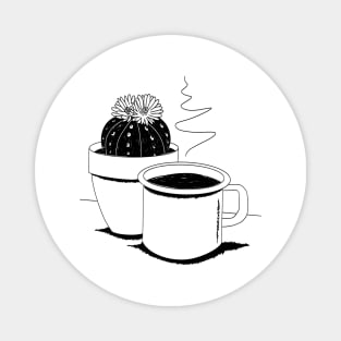 Cup of Coffee & cactus ☕️🌵 Magnet